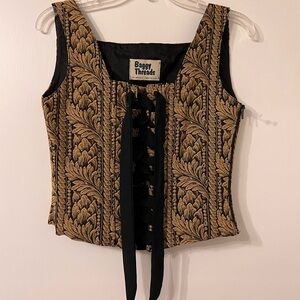 VINTAGE BAGGY THREADS LOS ANGELES BAROQUE STYLE CORSET TOP ✨